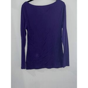 Old Navy Purple Long Sleeve Button Shoulder Top - Size Large